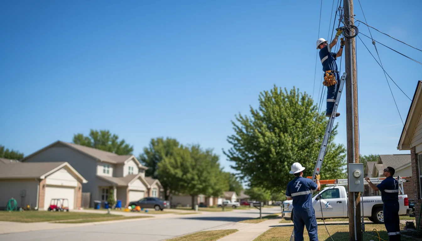 Residential electrician providing installation services in Cairo, MO